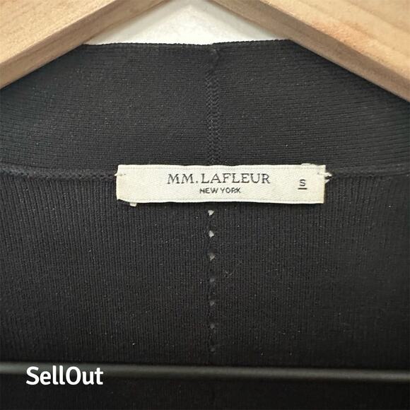 M.M. LaFleur Women's Black Woolf Jardigan Cardigan Sweater Size S - Picture 3 of 5